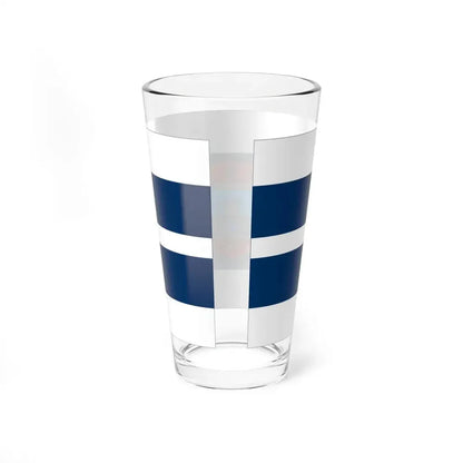 Flag of Osijek Baranja County Croatia - Pint Glass 16oz - Go Mug Yourself