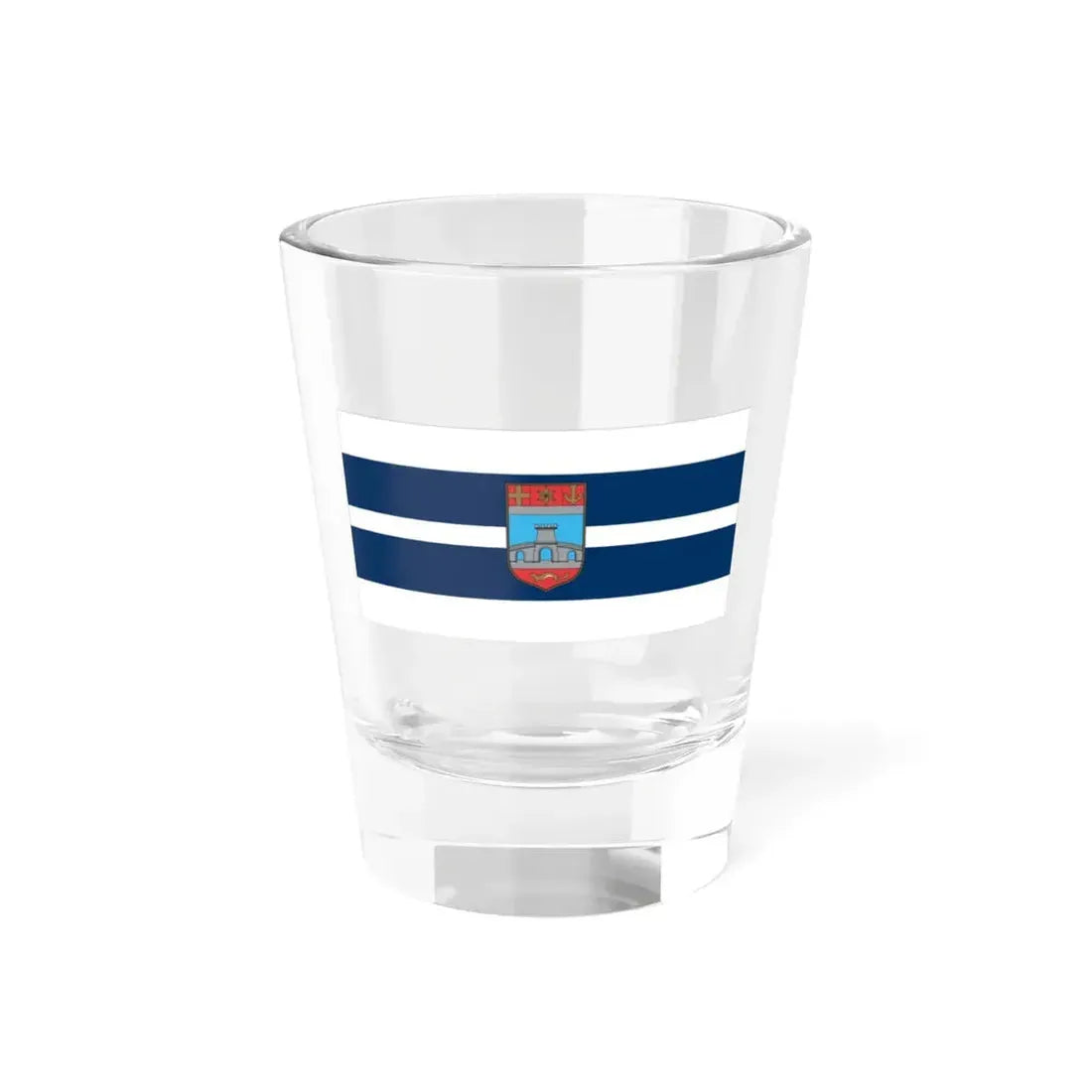 Flag of Osijek Baranja County Croatia - Shot Glass 1.5oz 1.5oz - Go Mug Yourself