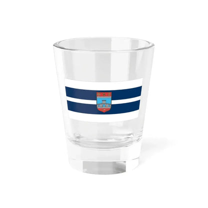 Flag of Osijek Baranja County Croatia - Shot Glass 1.5oz 1.5oz - Go Mug Yourself