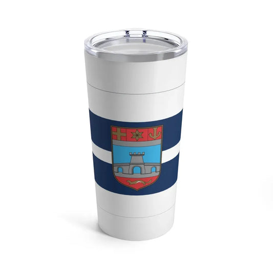 Flag of Osijek Baranja County Croatia - Tumbler 20oz 20oz - Go Mug Yourself