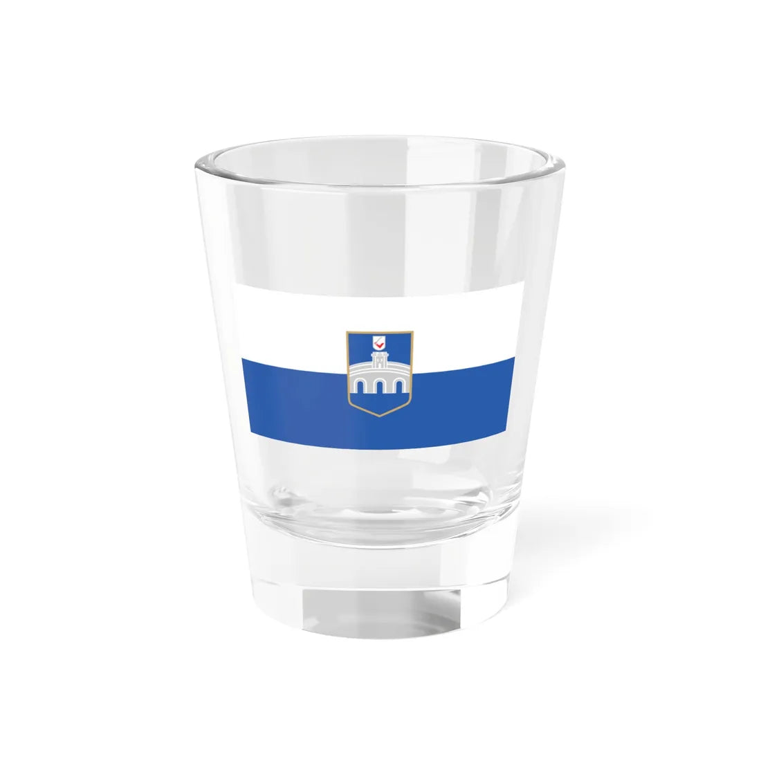Flag of Osijek (Croatia) Shot Glass 1.5oz 1.5oz - Go Mug Yourself