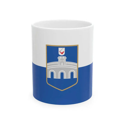 Flag of Osijek (Croatia) White Coffee Mug 11oz - Go Mug Yourself