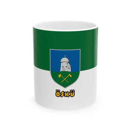 Flag of Osku (Hungary) White Coffee Mug 11oz - Go Mug Yourself