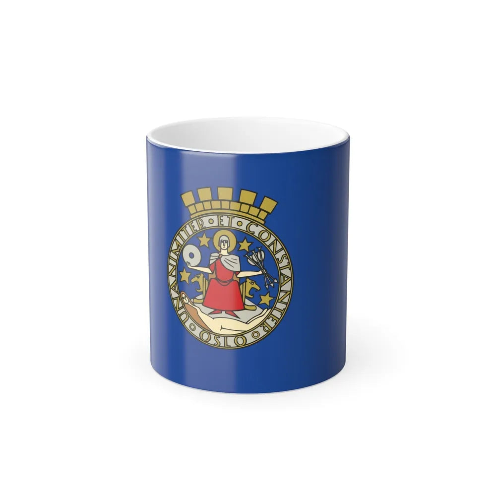 Flag of Oslo Oslo Norway - Color Changing Coffee Mug-11oz-Go Mug Yourself