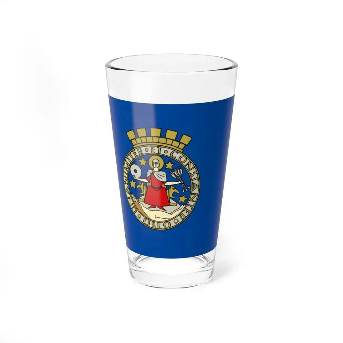 Flag of Oslo Oslo Norway - Pint Glass 16oz 16oz - Go Mug Yourself