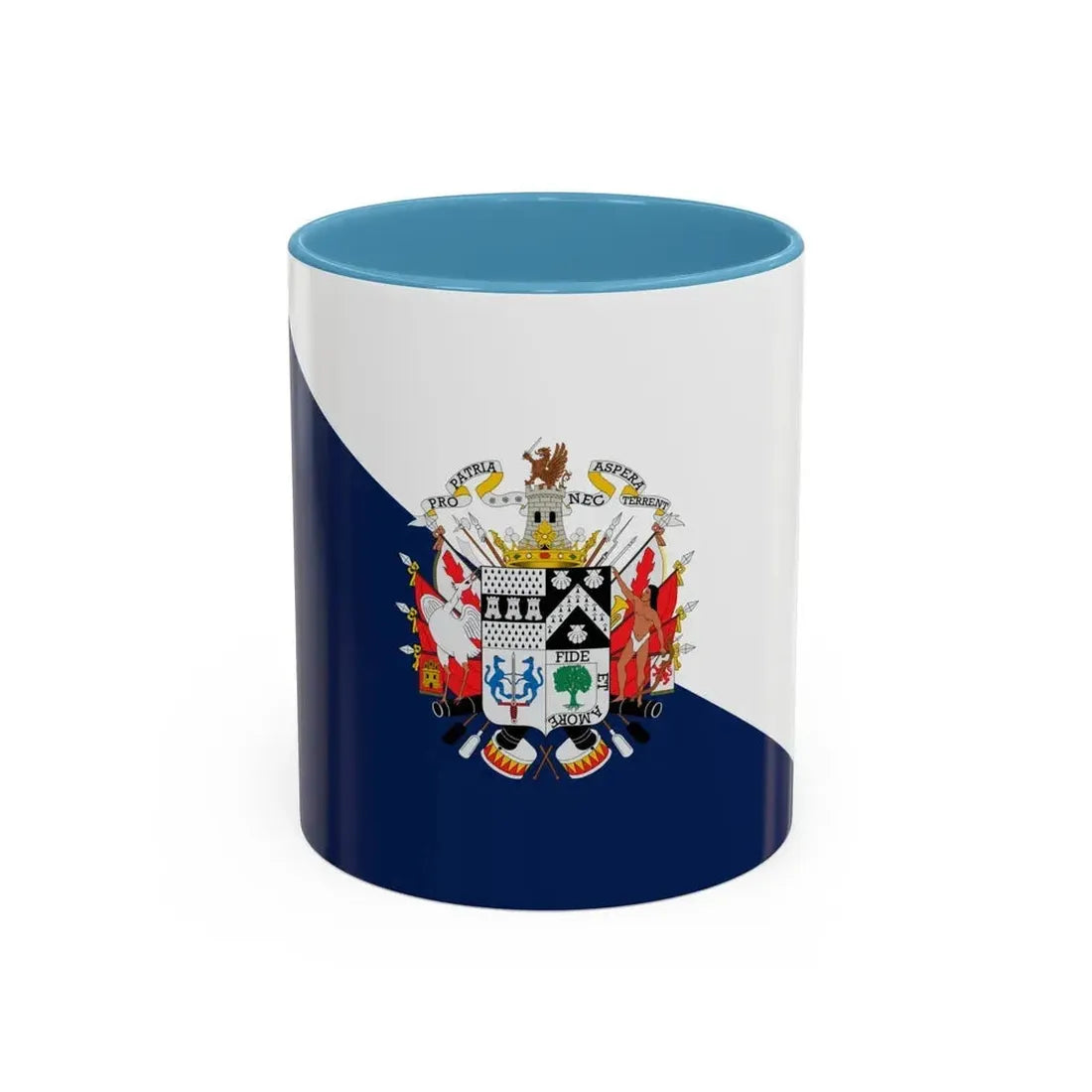 Flag of Osorno Chile - Accent Coffee Mug 11oz Light Blue - Go Mug Yourself