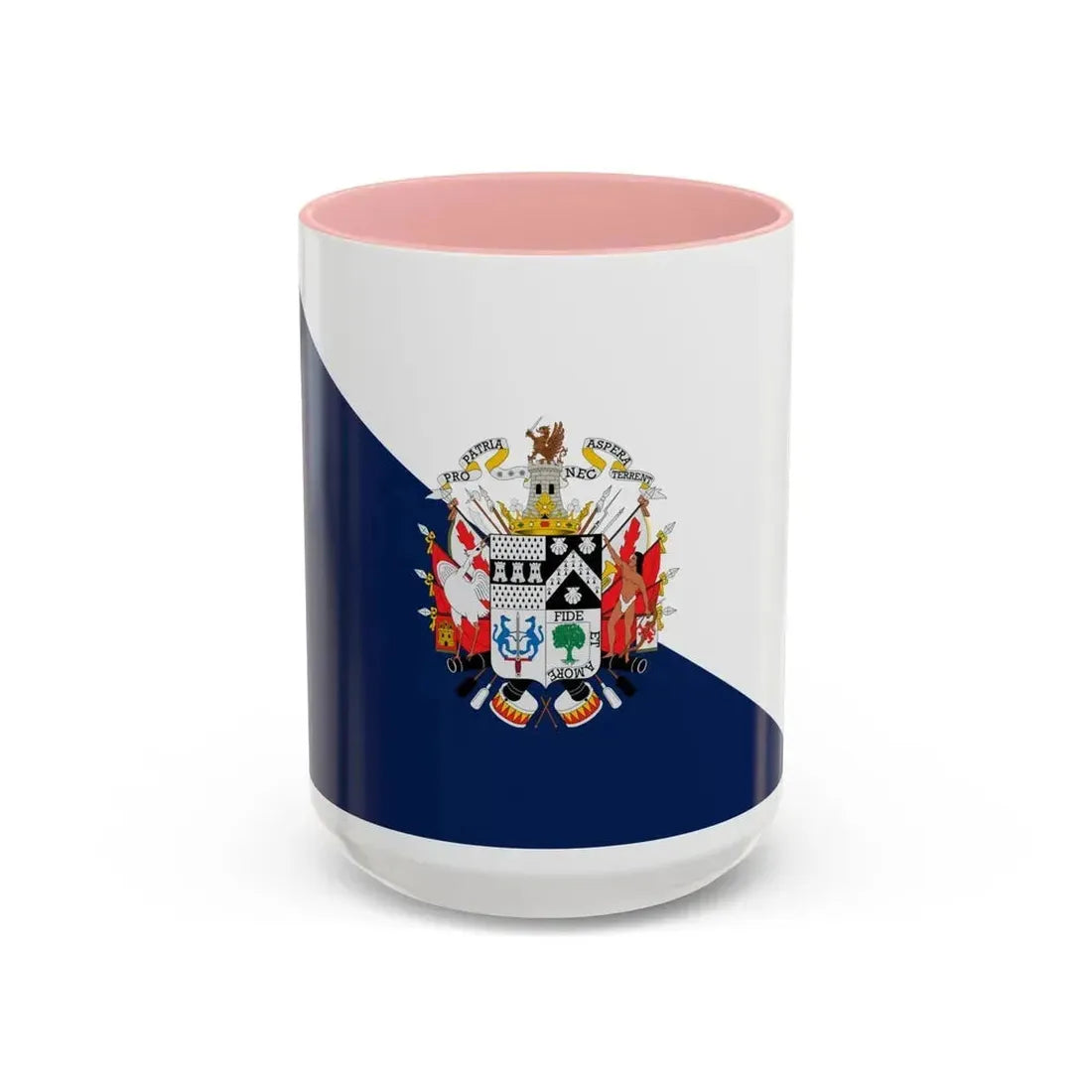 Flag of Osorno Chile - Accent Coffee Mug 15oz Pink - Go Mug Yourself