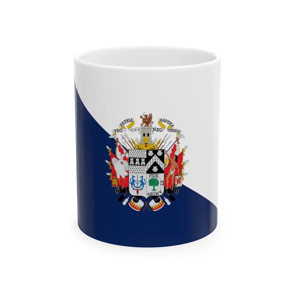 Flag of Osorno Chile - White Coffee Mug-11oz-Go Mug Yourself