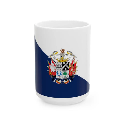 Flag of Osorno Chile - White Coffee Mug-15oz-Go Mug Yourself