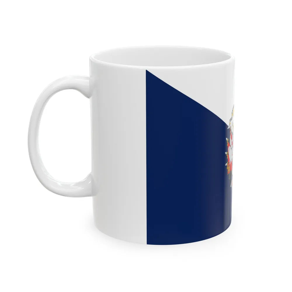 Flag of Osorno Chile - White Coffee Mug-Go Mug Yourself