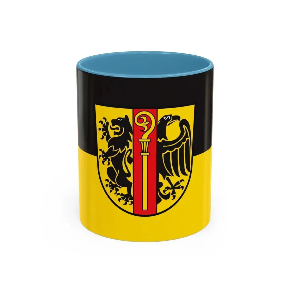 Flag of Ostalbkreis Germany - Accent Coffee Mug 11oz Light Blue - Go Mug Yourself