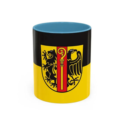 Flag of Ostalbkreis Germany - Accent Coffee Mug 11oz Light Blue - Go Mug Yourself