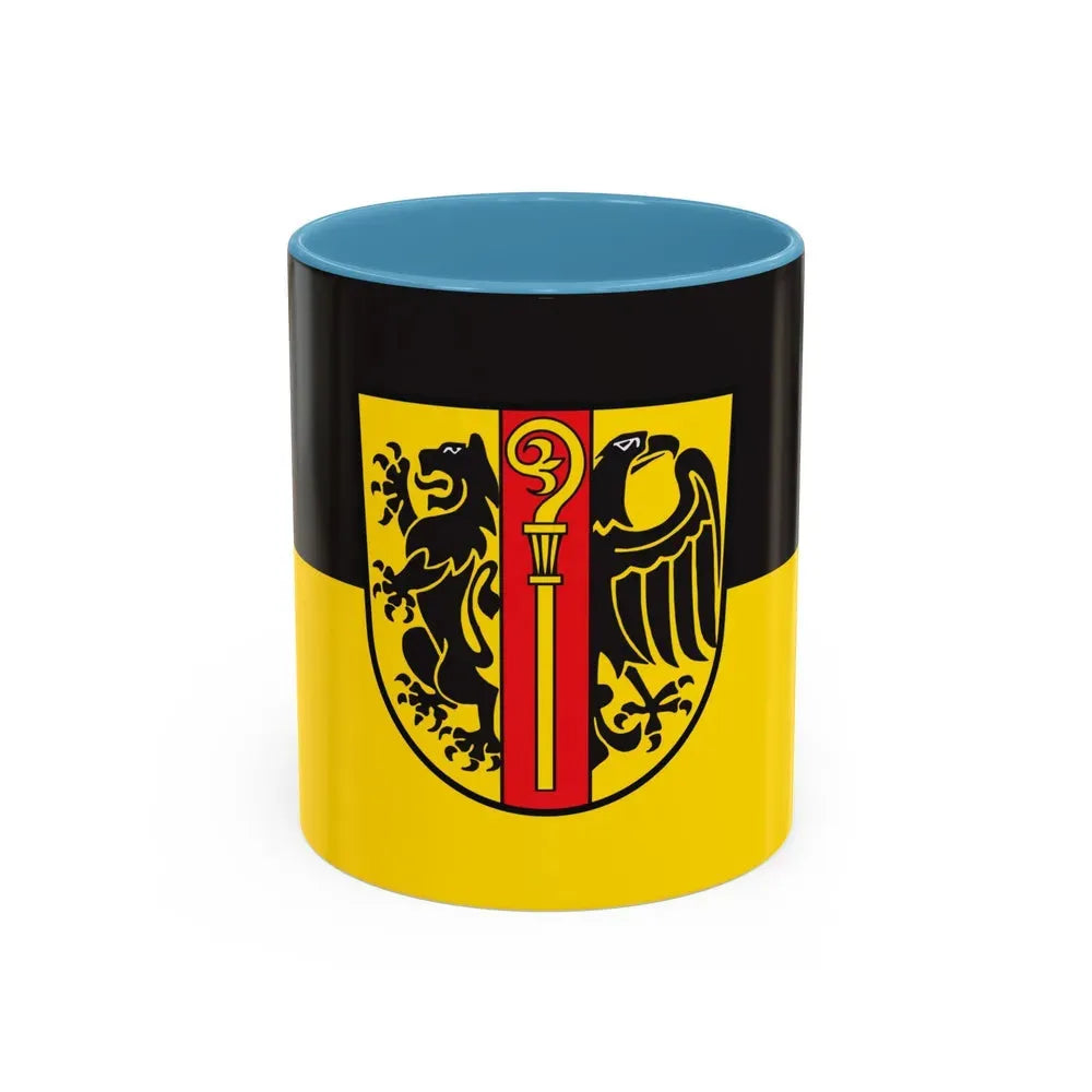 Flag of Ostalbkreis Germany - Accent Coffee Mug 11oz Light Blue - Go Mug Yourself