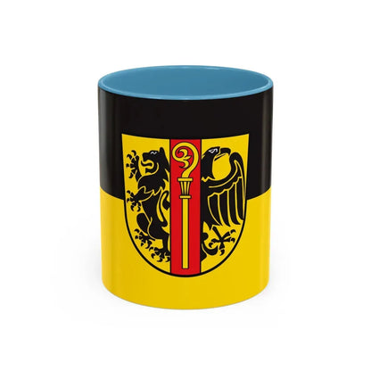Flag of Ostalbkreis Germany - Accent Coffee Mug 11oz Light Blue - Go Mug Yourself
