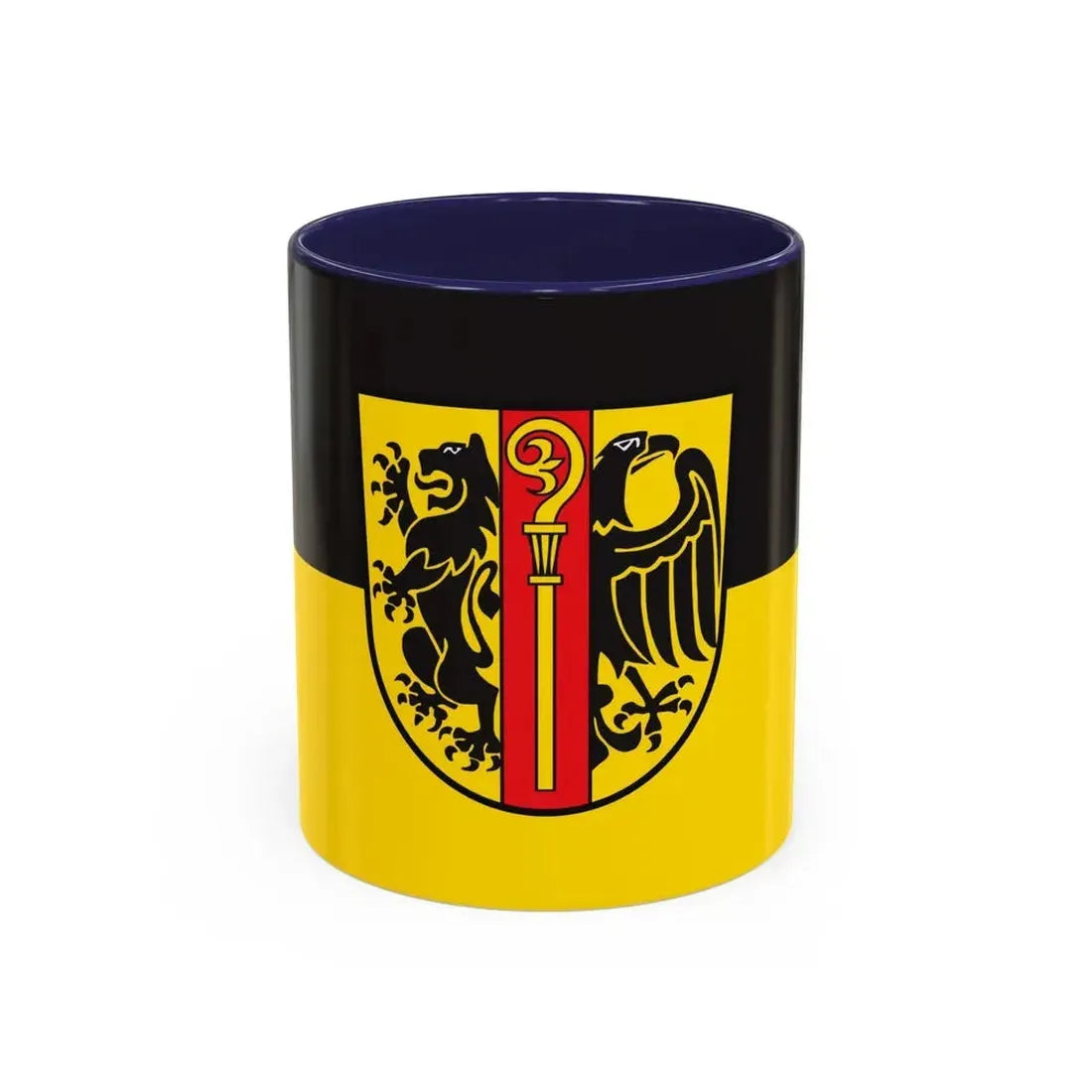 Flag of Ostalbkreis Germany - Accent Coffee Mug 11oz Navy - Go Mug Yourself