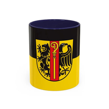 Flag of Ostalbkreis Germany - Accent Coffee Mug 11oz Navy - Go Mug Yourself