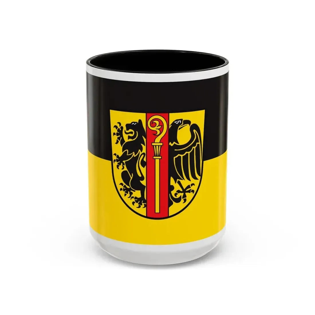 Flag of Ostalbkreis Germany - Accent Coffee Mug 15oz Black - Go Mug Yourself