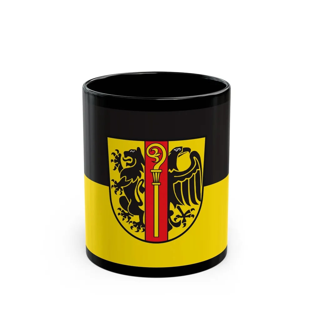 Flag of Ostalbkreis Germany - Black Coffee Mug-11oz-Go Mug Yourself