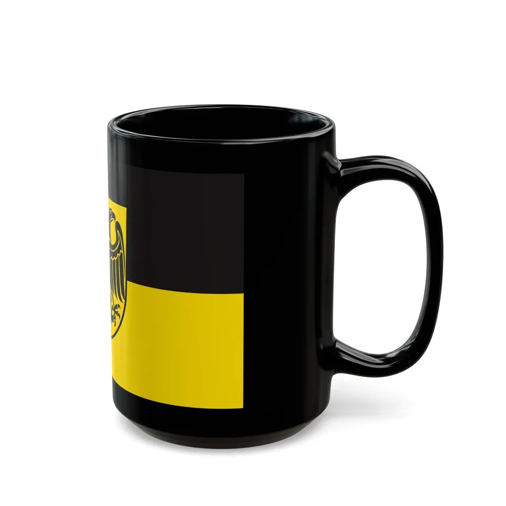 Flag of Ostalbkreis Germany - Black Coffee Mug-Go Mug Yourself