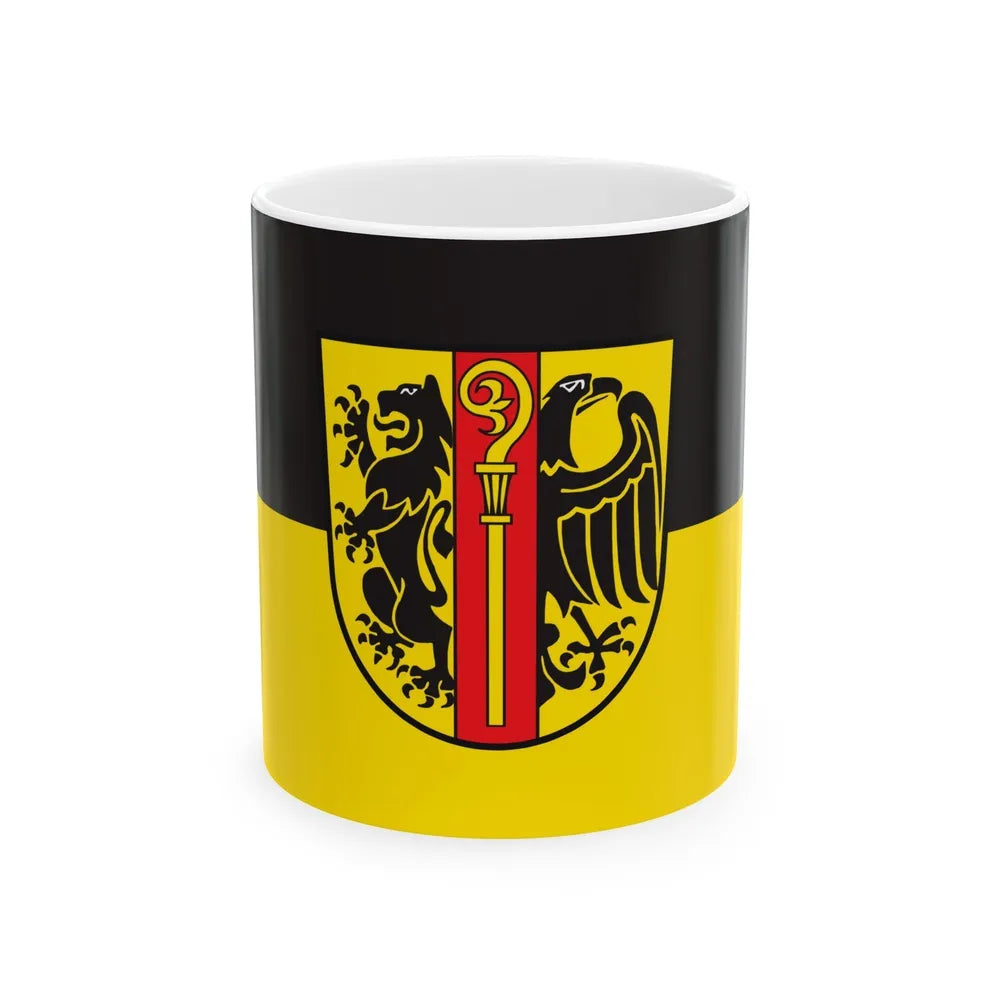 Flag of Ostalbkreis Germany - White Coffee Mug-11oz-Go Mug Yourself