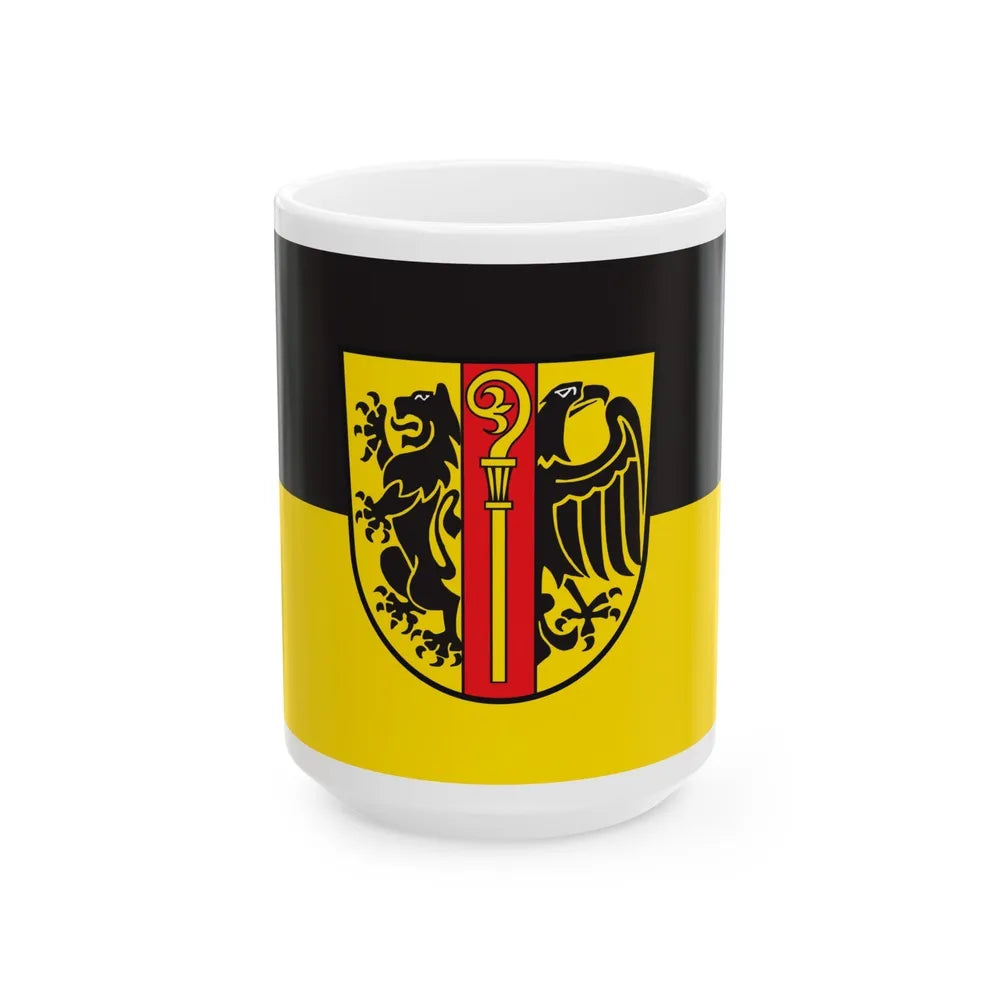 Flag of Ostalbkreis Germany - White Coffee Mug-15oz-Go Mug Yourself