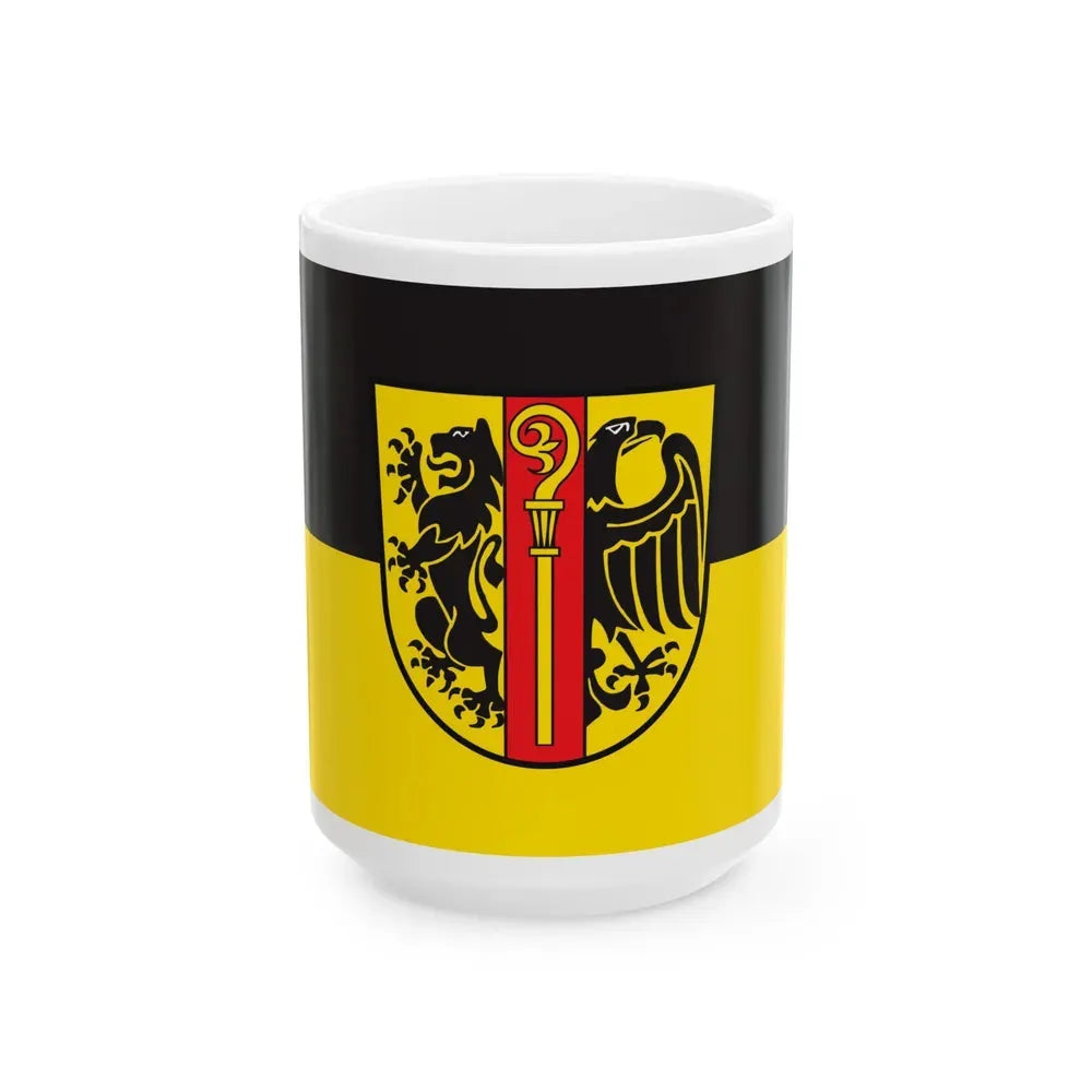 Flag of Ostalbkreis Germany - White Coffee Mug 15oz - Go Mug Yourself