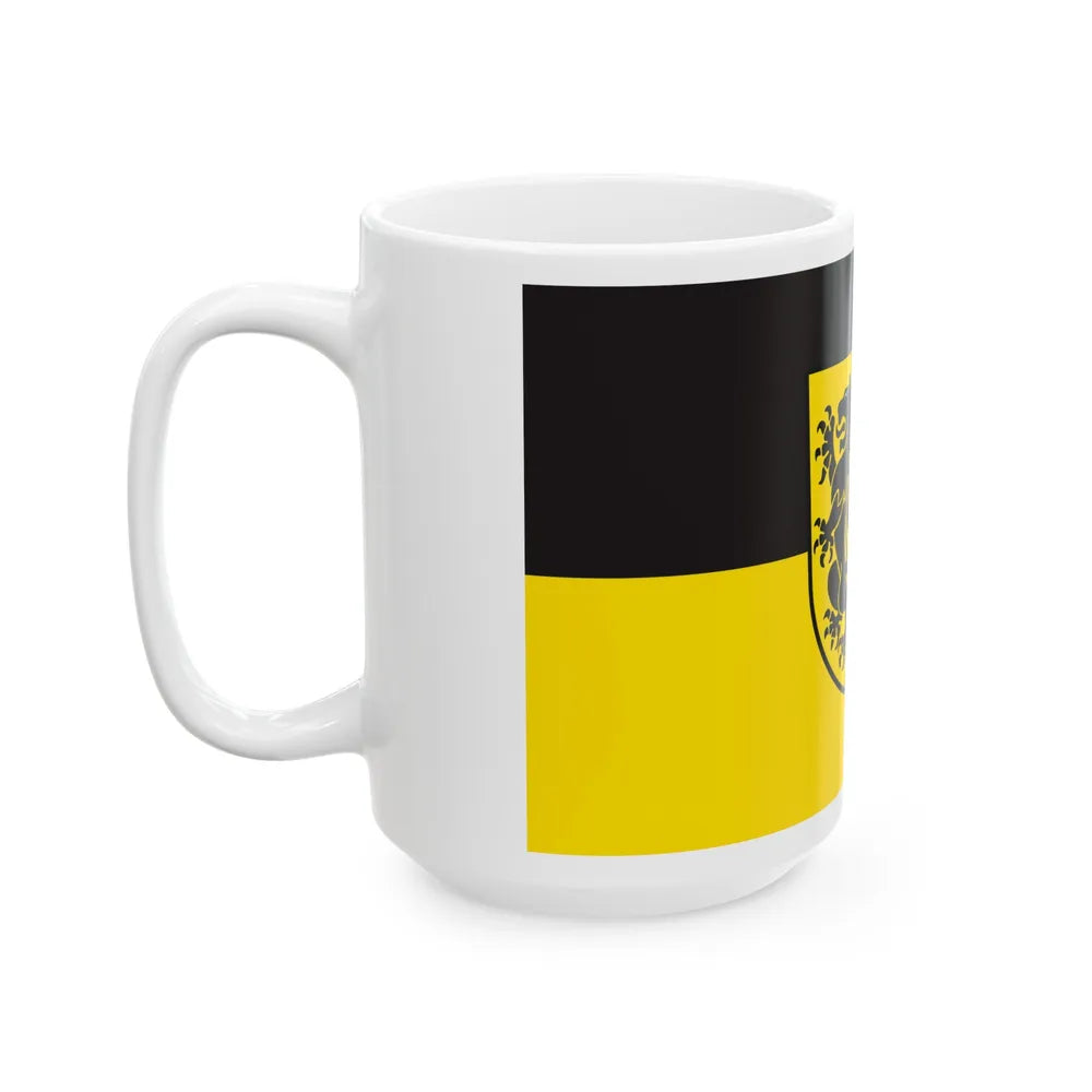 Flag of Ostalbkreis Germany - White Coffee Mug-Go Mug Yourself