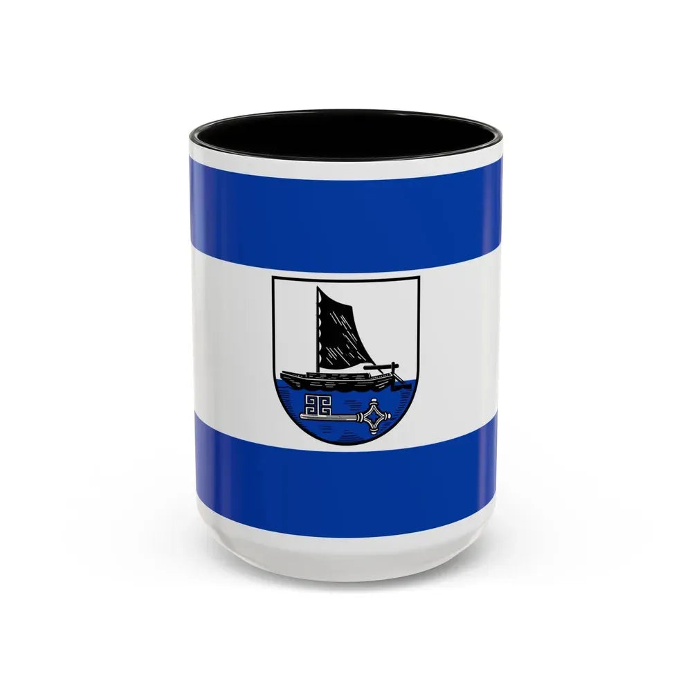 Flag of Osterholz Germany - Accent Coffee Mug 15oz Black - Go Mug Yourself