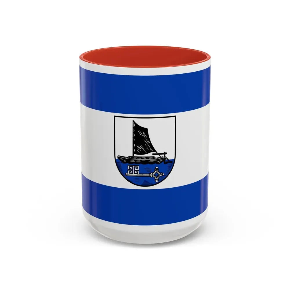 Flag of Osterholz Germany - Accent Coffee Mug 15oz Red - Go Mug Yourself