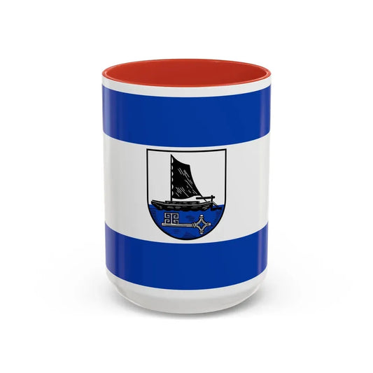 Flag of Osterholz Germany - Accent Coffee Mug 15oz Red - Go Mug Yourself