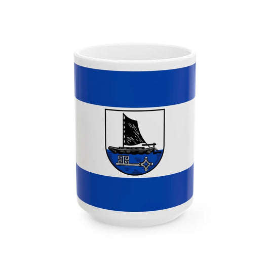 Flag of Osterholz Germany - White Coffee Mug-15oz-Go Mug Yourself