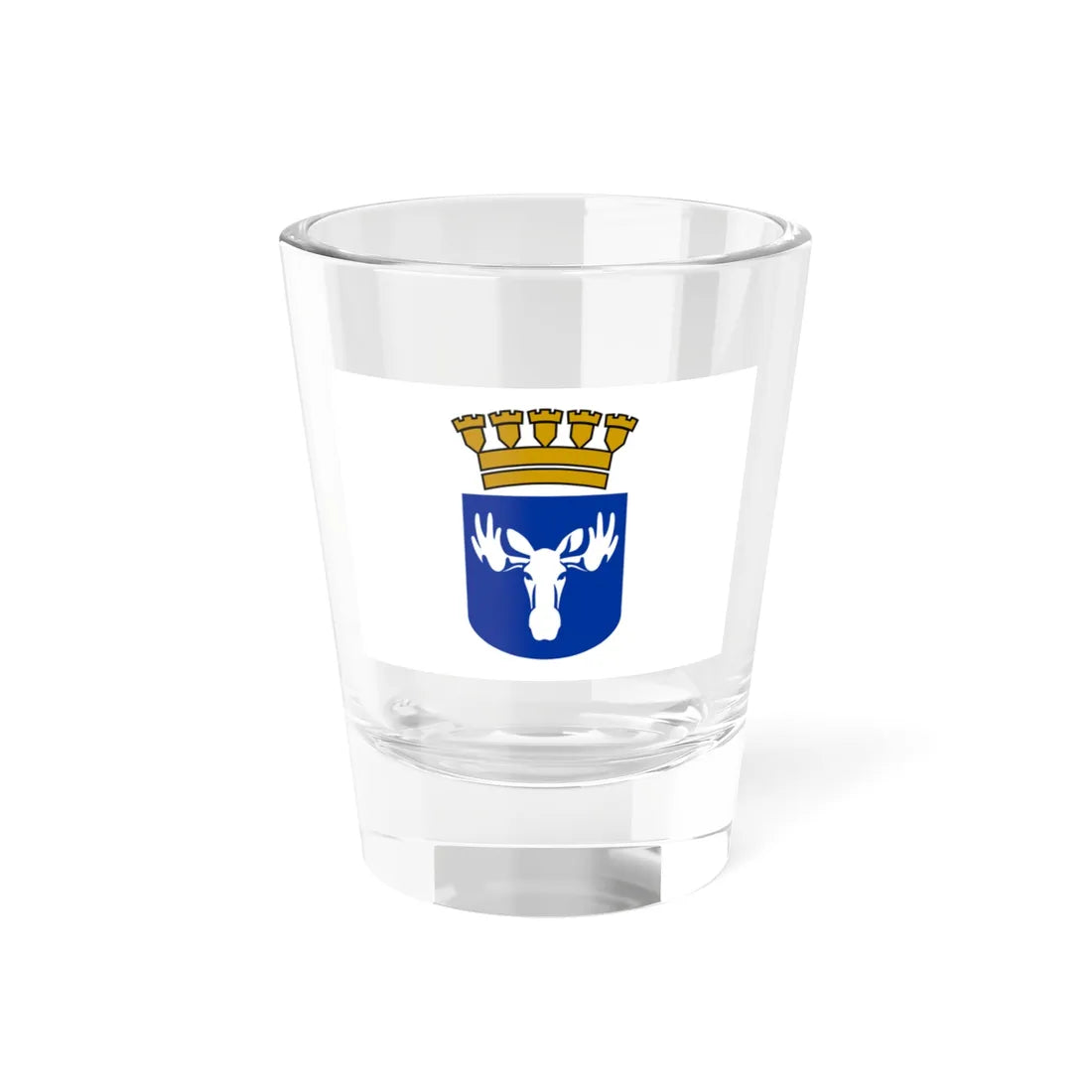 Flag of Ostersund (Sweden) Shot Glass 1.5oz 1.5oz - Go Mug Yourself
