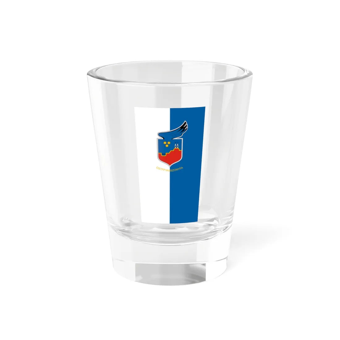 Flag of Ostffyasszonyfa (Hungary) Shot Glass 1.5oz 1.5oz - Go Mug Yourself