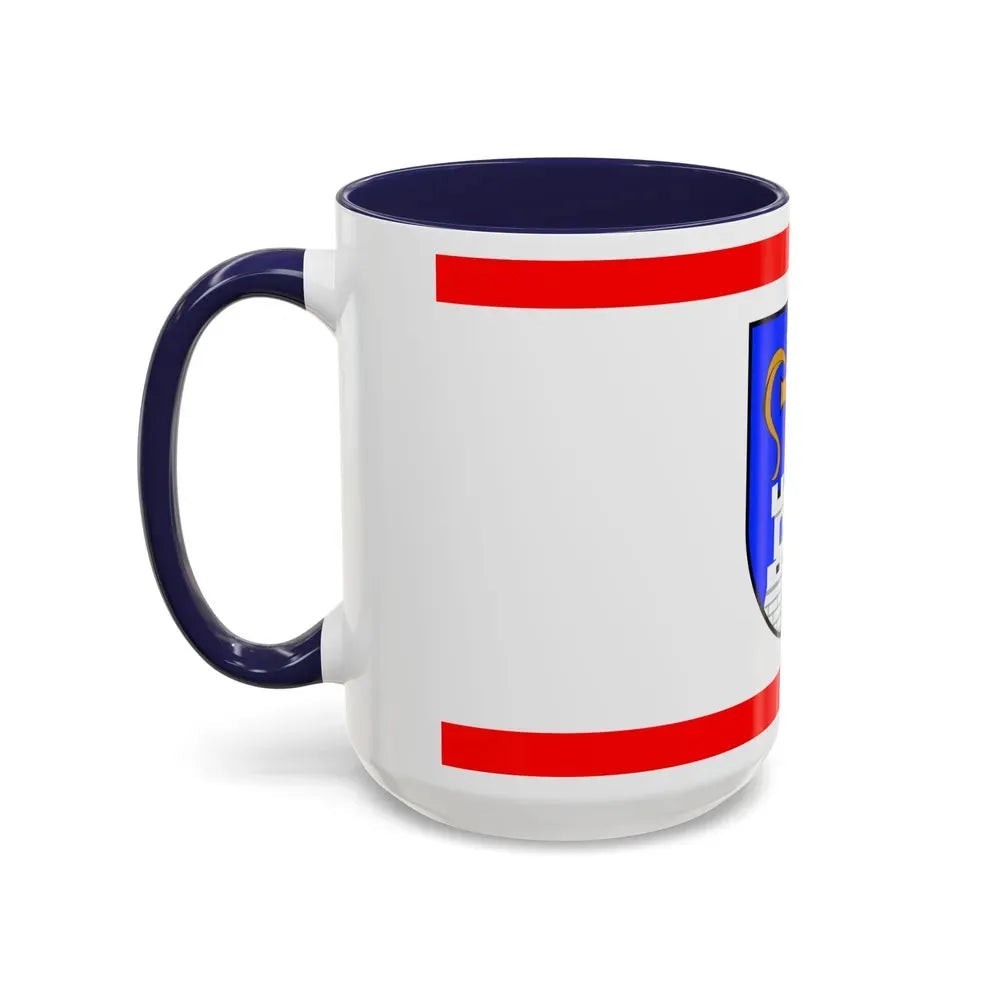 Flag of Ostholstein Germany - Accent Coffee Mug - Go Mug Yourself