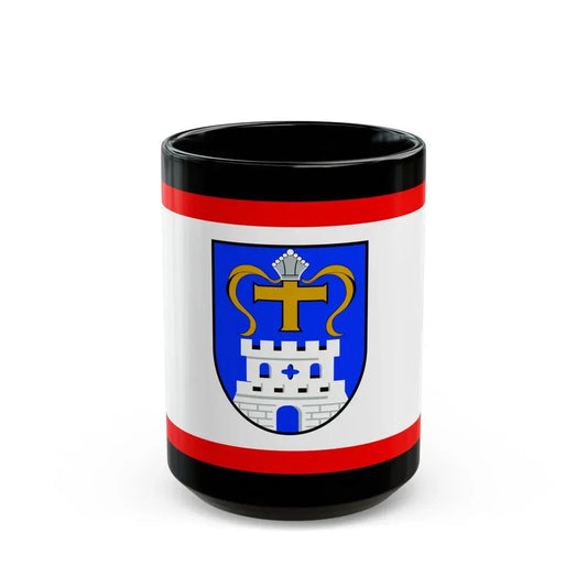 Flag of Ostholstein Germany - Black Coffee Mug 15oz - Go Mug Yourself
