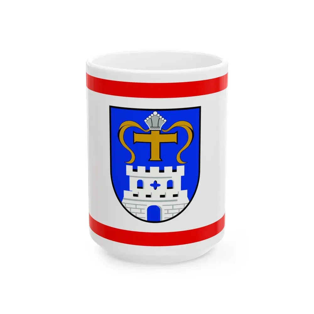 Flag of Ostholstein Germany - White Coffee Mug 15oz - Go Mug Yourself