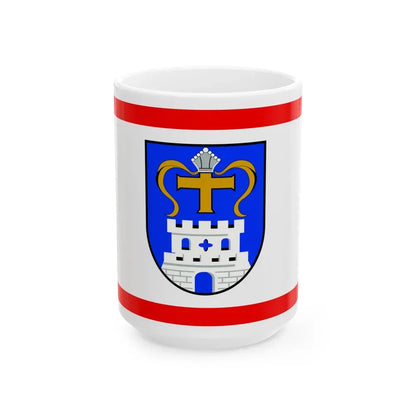 Flag of Ostholstein Germany - White Coffee Mug 15oz - Go Mug Yourself