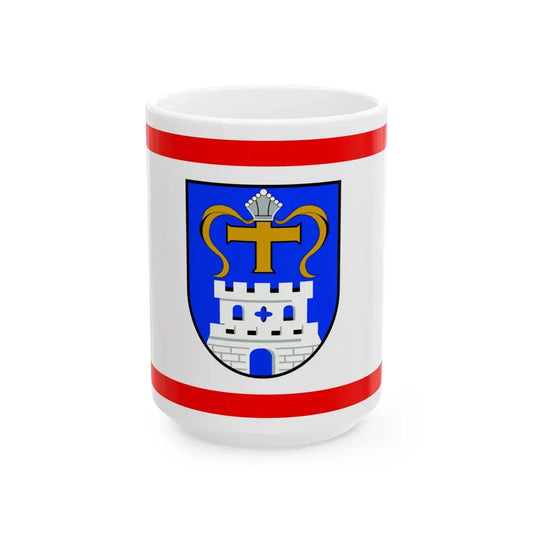 Flag of Ostholstein Germany - White Coffee Mug 15oz - Go Mug Yourself
