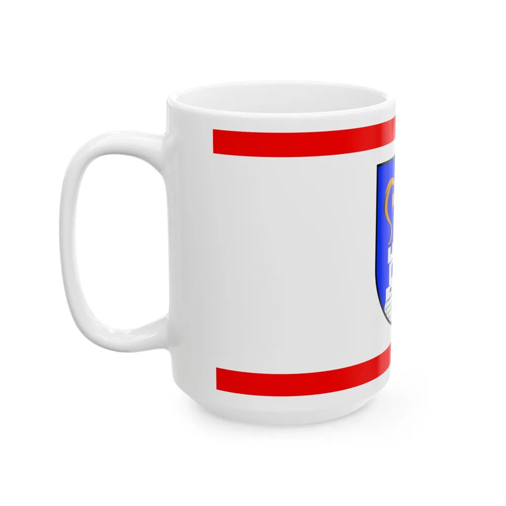 Flag of Ostholstein Germany - White Coffee Mug-Go Mug Yourself