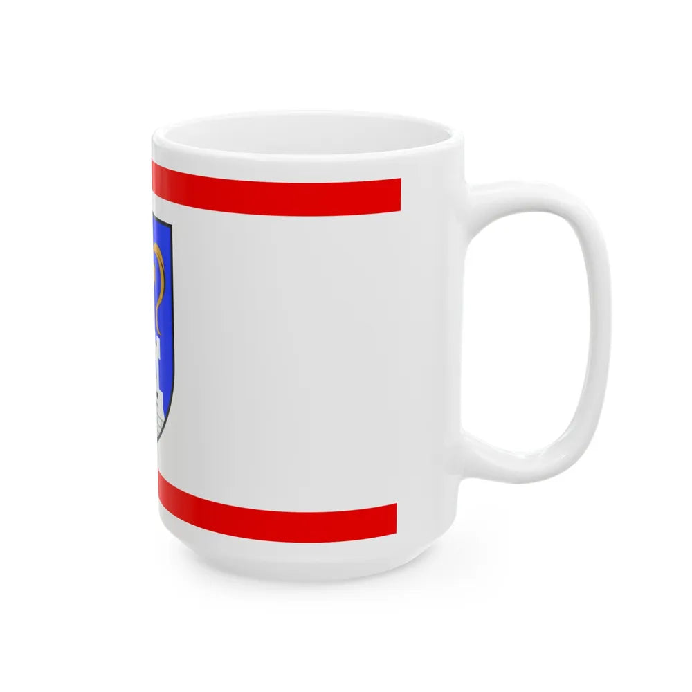 Flag of Ostholstein Germany - White Coffee Mug-Go Mug Yourself