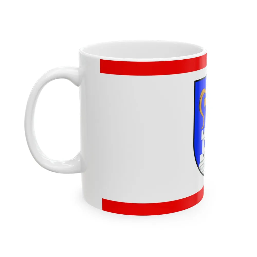 Flag of Ostholstein Germany - White Coffee Mug-Go Mug Yourself