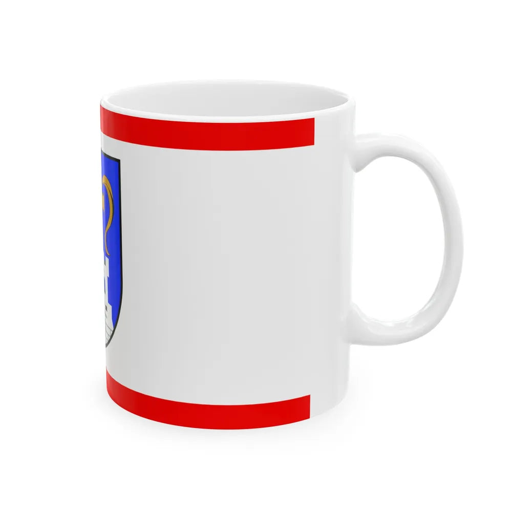 Flag of Ostholstein Germany - White Coffee Mug-Go Mug Yourself