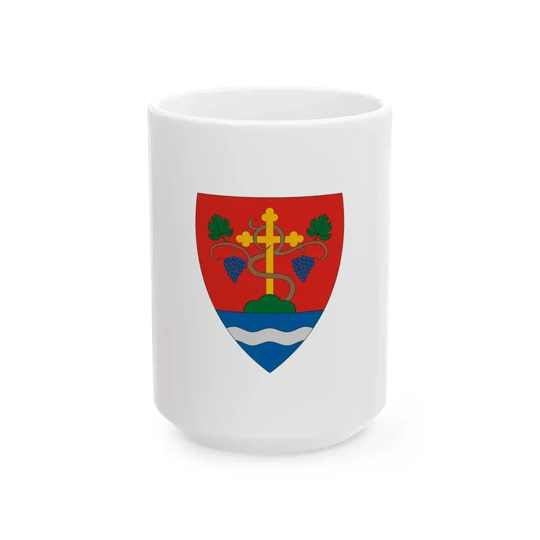 Flag of Ostoros (Hungary) White Coffee Mug 15oz - Go Mug Yourself
