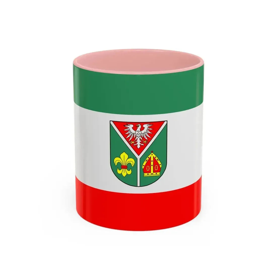 Flag of Ostprignitz Ruppin Germany - Accent Coffee Mug 11oz Pink - Go Mug Yourself