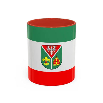 Flag of Ostprignitz Ruppin Germany - Accent Coffee Mug 11oz Red - Go Mug Yourself