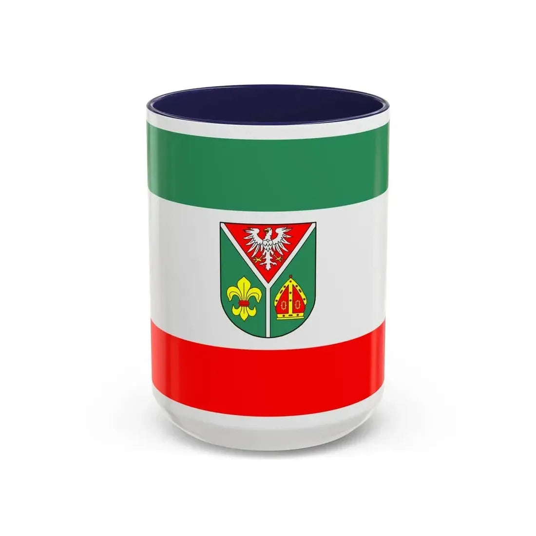Flag of Ostprignitz Ruppin Germany - Accent Coffee Mug 15oz Navy - Go Mug Yourself