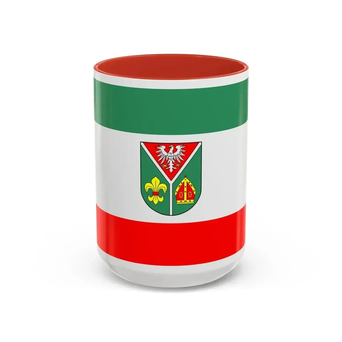 Flag of Ostprignitz Ruppin Germany - Accent Coffee Mug 15oz Red - Go Mug Yourself