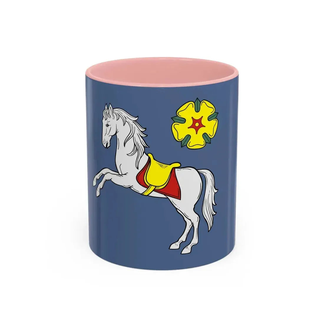 Flag of Ostrava Czech Republic - Accent Coffee Mug 11oz Pink - Go Mug Yourself