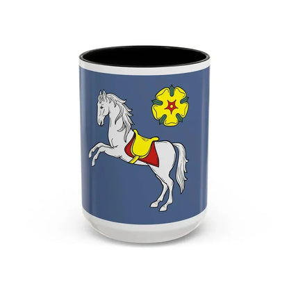 Flag of Ostrava Czech Republic - Accent Coffee Mug 15oz Black - Go Mug Yourself