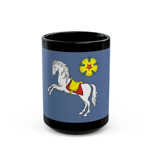 Flag of Ostrava Czech Republic - Black Coffee Mug 15oz - Go Mug Yourself